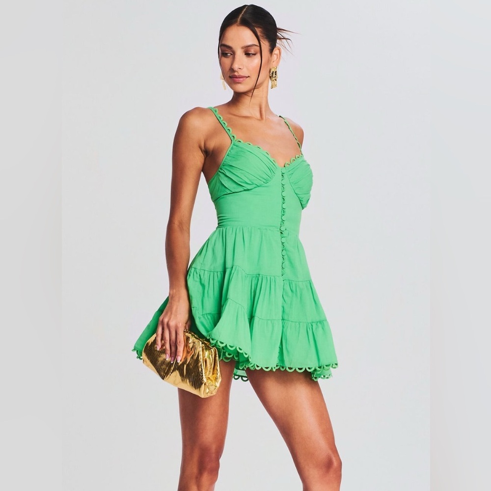 Charo Ruiz Green Angy Mini Dress in Size Small